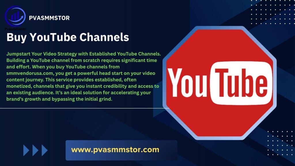 Buy YouTube Channels